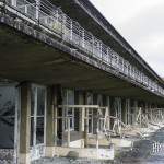Vue d'ensemble des balcons des chambres du sanatorium du Vexin