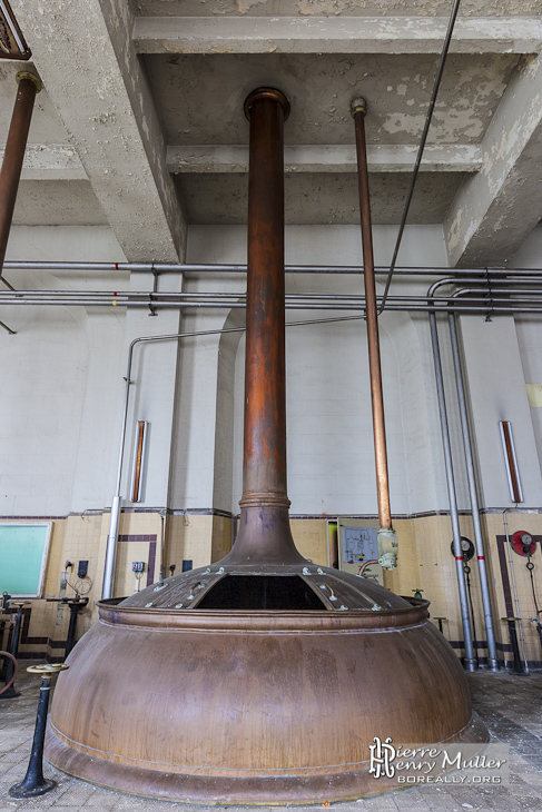 Cuve en cuivre martelé de brassage de bière par infusion multi-palier