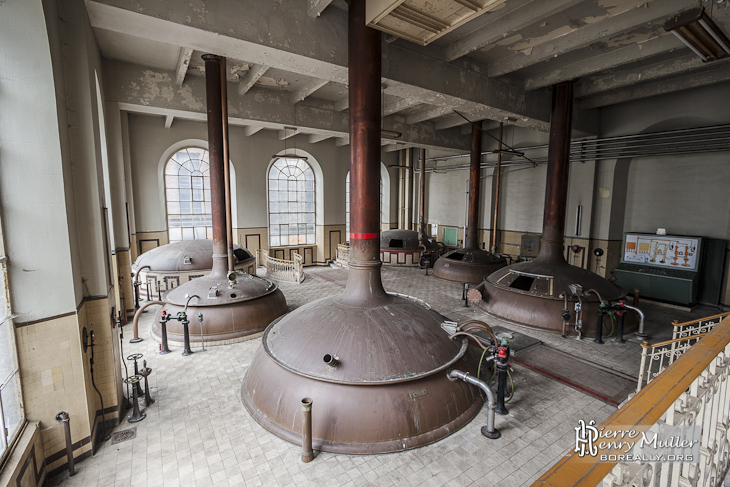 Salle principale de brassage de Stella Artois à Leuven