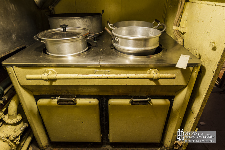 Plan de cuisson de la cuisine du sous-marin russe