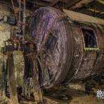 Tonneau culbuteur en bois dans une tannerie à Grauhlet