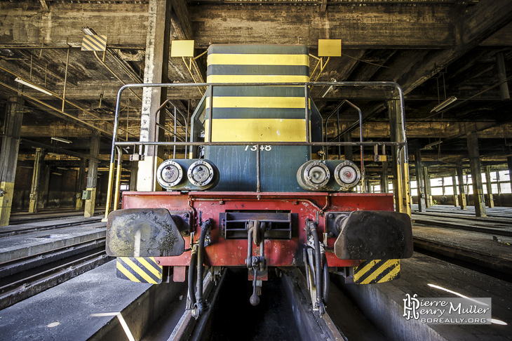 Locomotive 7348 en attente de ferraillage