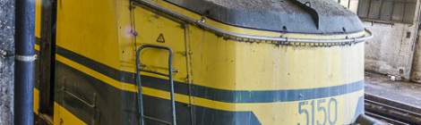...Locomotive diesel 5150 série 51 des chemins de fer belge....