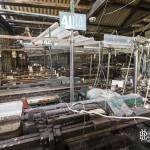 Machine à tisser pour la fabrication de béret basque à l'usine Pierre Laulhère
