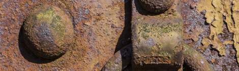 ...Texture de rouille sur un wagon....