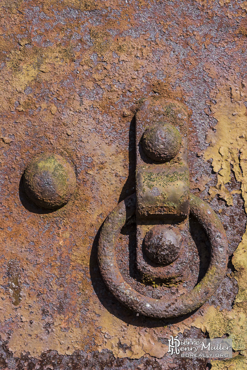 Texture de rouille sur un wagon