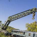 Train grues ferroviaire Diplodocus à Versailles