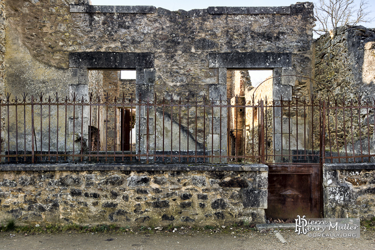 Devanture maison d'Oradour sur Glane