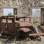 Epave de voiture de la seconde guerre mondiale