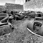 Epaves de voitures d'Oradour sur Glane