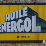 Plaque émaillée Huile Energol