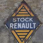 Plaque émaillée Stock Renault