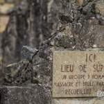 Plaque lieu de supplice à Oradour sur Glane