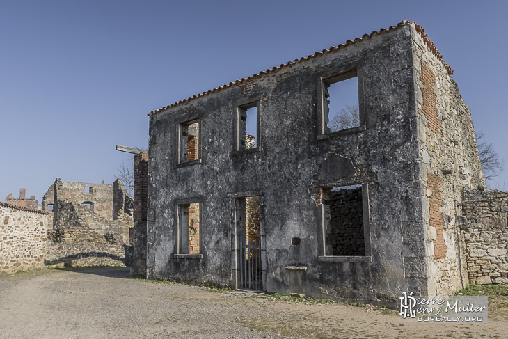 Structure d'une maison en ruine