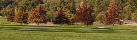 ...Couleurs d’automne sur le jardin du désert de Retz et le golf de Chambourcy....