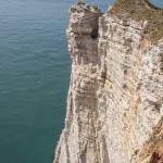 Personne sur les chemins des falaises d'Etretat