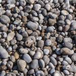 Texture de galets moyens sur les plages d'Etretat