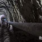 Tunnel du chaudron long de 200m menant au pied de la falaise d'Etretat
