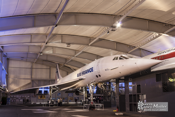 Concorde 213 Sierra Delta F-BTSD au musée du Bourget