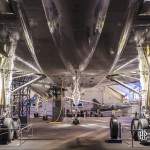 Dessous du Concorde Sierra Delta 213 F-BTSD au musée de l'air et espace