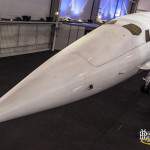 Né escamotable du Concorde 001 avec ses hublots prototypes au Bourget