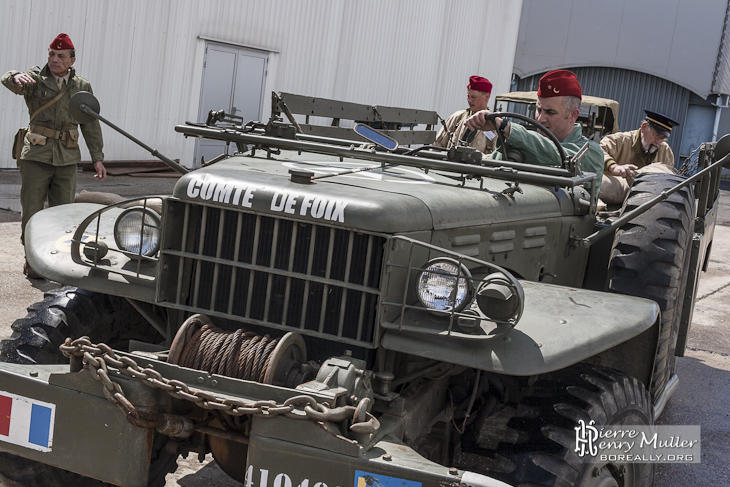 DODGE 6X6 WC63 Comte de Foix en action au Bourget