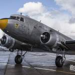Douglas C-47 Skytrain Dakota en ventilation moteur au musée du Bourget