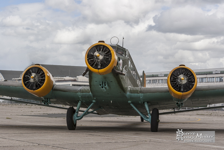 Junkers Ju 52 arrivé au Bourget pour l'inauguration du hall ww2