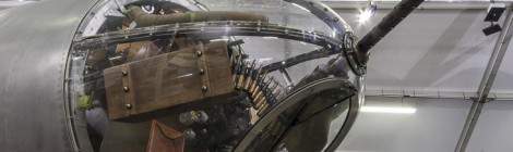 ...Le poste du tireur avant du B-26 Marauder offre une vue dégagée autour de l’appareil, le canon de 12,7mm n’est cependant pas très mobile....
