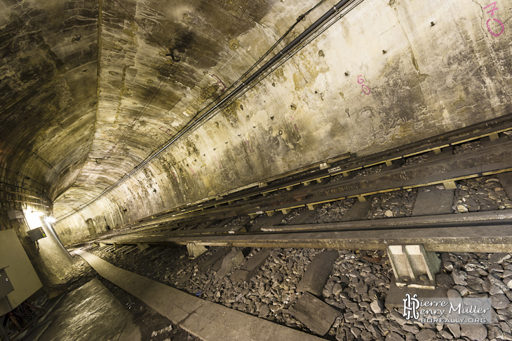 Galerie de l'ancien terminus Porte Maillot sur la ligne 1 du métro parisien