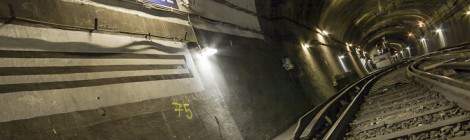 ...Près de la gare du Nord, différentes galerie servent à la formation des conducteurs de métro. Différents signaux fictifs comme des stations, des signaux lumineux sont posés en pleine galerie pour simuler la circulation du métro....