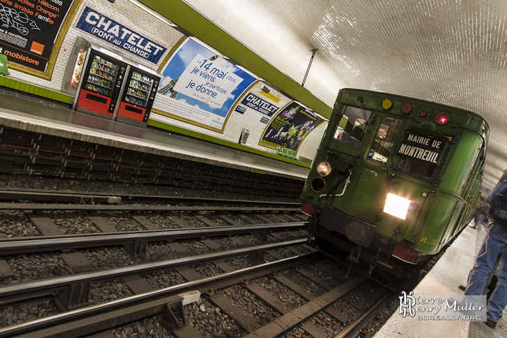 Sprague Thomson à la station Chatelet Pont au Change à Paris