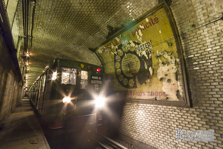 Station fantôme Saint Martin du métro de Paris