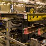 Stockage des rails dans les ateliers de la Villette de la RATP