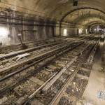 La voie des Fêtes et la voie navette en amont de la station Porte des Lilas