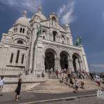 Façade de la Basilique du Sacré-Cœur de Montmartre à Paris 18 ème arrondissement