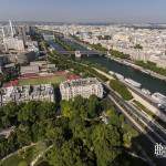 La Seine et le 15ème et 16ème arrondissement de Paris depuis la Tour Eiffel