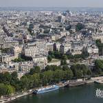 Vue de Paris et l'Arc de Triomphe depuis la Tour Eiffel