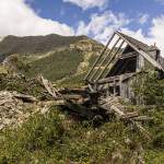 Ruine d'une maison de montagne dans les Pyrénées espagnoles