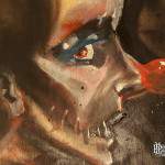 Peinture d'un portrait de Clown par les Petits Artistes Parisiens