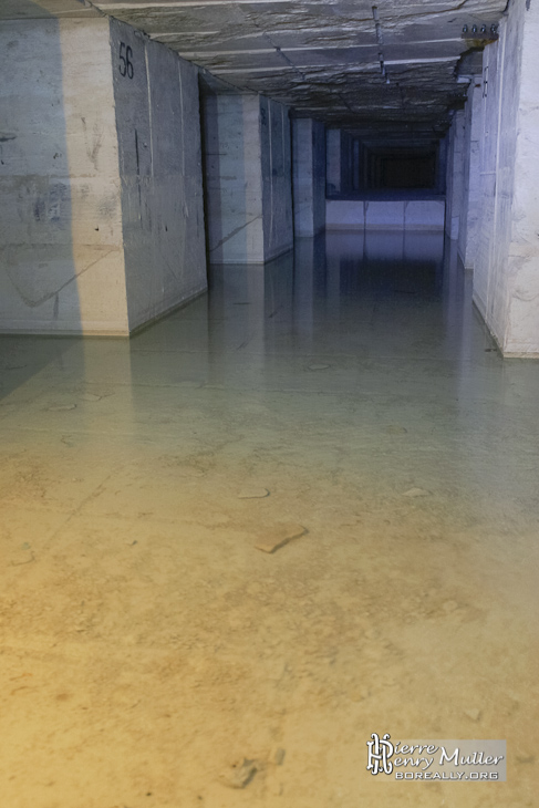Galerie inondée dans la carrière Hennocque de Méry sur Oise