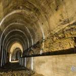 Galerie de train de la gare souterraine allemande à Hennocque