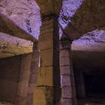 Ombres des piliers à bras dans la carrière d'Hennocque de Méry sur Oise