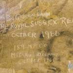 Inscription 3rd Battalion Queen's Regiment Royal Sussex Regiment