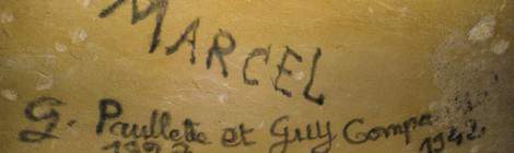 ...Inscription au ciel de carrière Marcel Paullette et Guy 1927 1942....