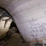Ecritures début 20ème siècle sur les murs de la carrière