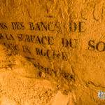 Inscriptions incomplètes du triple cabinet minéralogique des catacombes