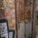 Porte blindée du bunker allemand du lycée Montaigne dans les catacombes de Paris