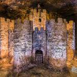 Salle du château dans les catacombes de Paris