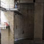 Escalier d'accès au déversoir d'orage souterrain